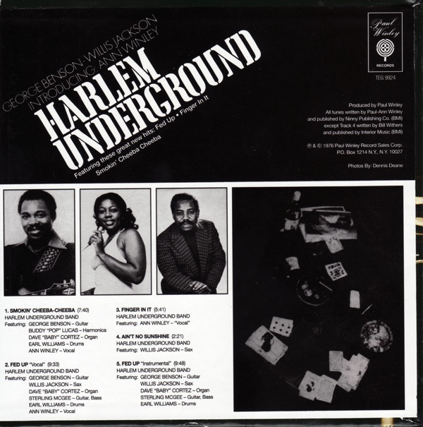 back, Harlem Underground Band, The - Harlem Underground
